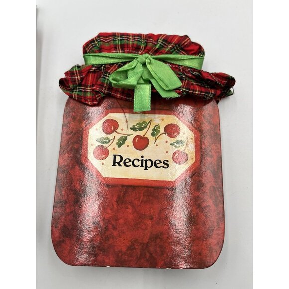 Vintage 1980s Recipe Book With Real Cloth Top 100 Sheets ADORABLE FIND - Picture 11 of 14